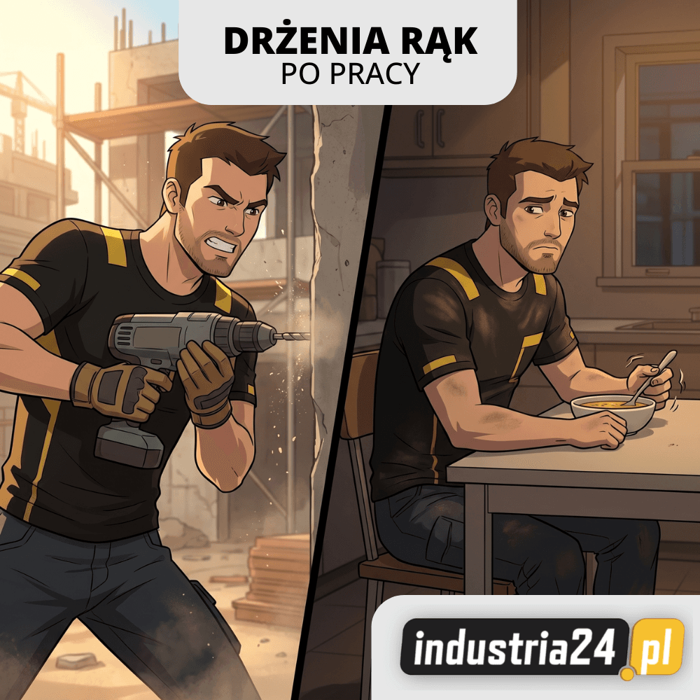 Drżenia rąk po pracy